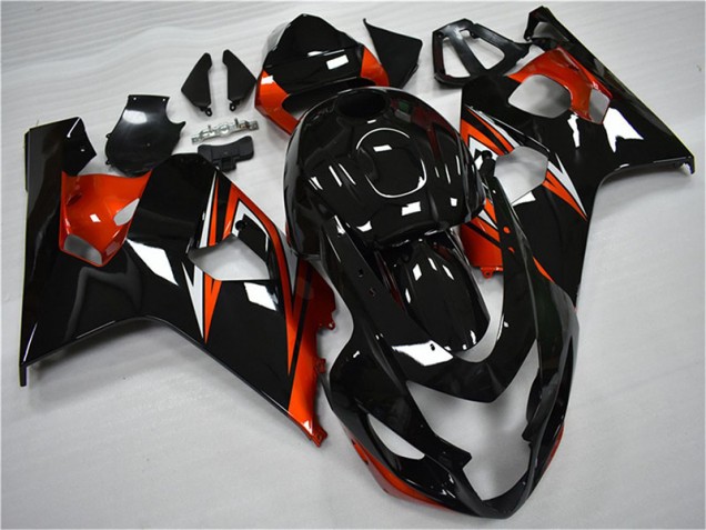 Preisgünstige Suzuki GSXR 600 / 750 K4 04-05 Verkleidungen - Orange Schwarz Preisgünstige Suzuki GSXR 600 / 750 K4 04-05 Verkleidungen - Orange Schwarz