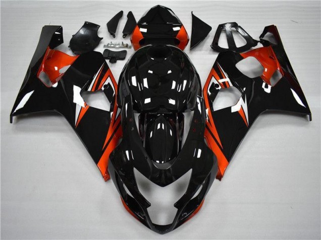 Preisgünstige Suzuki GSXR 600 / 750 K4 04-05 Verkleidungen - Orange Schwarz Preisgünstige Suzuki GSXR 600 / 750 K4 04-05 Verkleidungen - Orange Schwarz