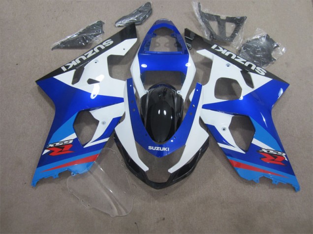 Preisgünstige Suzuki GSXR 600 K4 04-05 Verkleidung - Blau Weiß Preisgünstige Suzuki GSXR 600 K4 04-05 Verkleidung - Blau Weiß