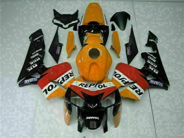 Preisgünstige Honda CBR 600 RR 05-06 Vollverkleidung - Orange Schwarz Repsol