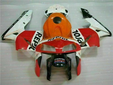 Preisgünstige Honda CBR 600 RR 05-06 Verkleidungen - Orange Schwarz Repsol