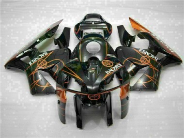 Preisgünstige Honda CBR 600 RR 05-06 Verkleidungen - Schwarz Orange BACARDI