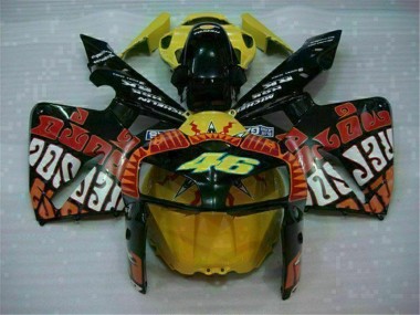 Preisgünstige Honda CBR 600 RR 05-06 Verkleidungen - Schwarz Rot Gelb 46