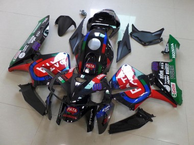 Preisgünstige Honda CBR 600 RR 05-06 Verkleidungen - Schwarz Rot Pata