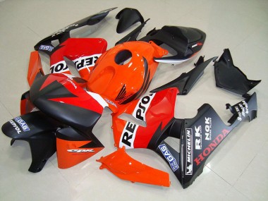 Preisgünstige Honda CBR 600 RR 05-06 Verkleidungen - Matt Schwarzer Repsol Renn