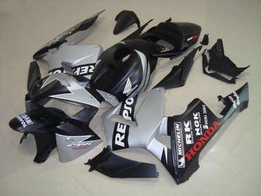 Preisgünstige Honda CBR 600 RR 05-06 Verkleidungen - Matt Schwarz Silber Repsol