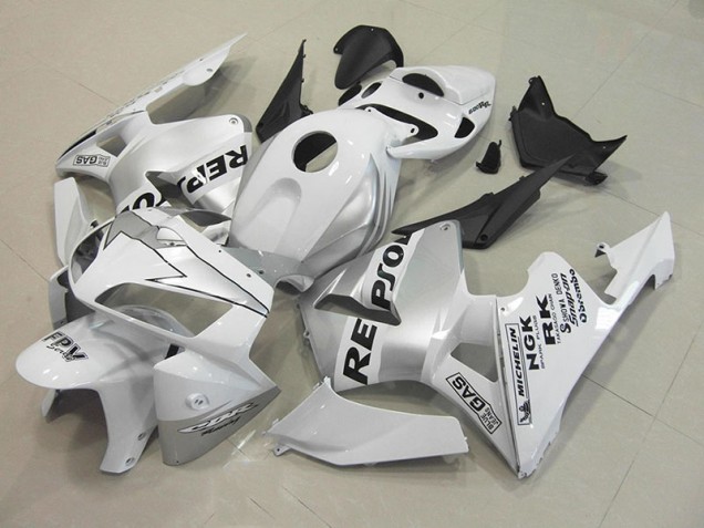 Preisgünstige Honda CBR 600 RR 05-06 Verkleidungen - Repsol Weiß Silber Preisgünstige Honda CBR 600 RR 05-06 Verkleidungen - Repsol Weiß Silber