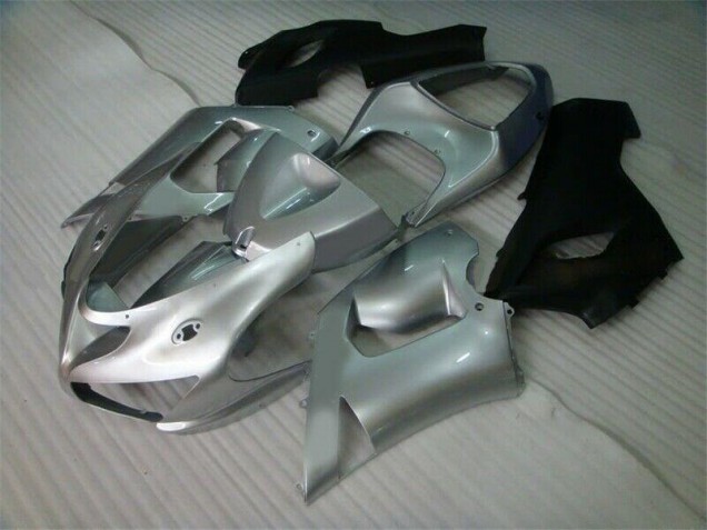 Preisgünstige Kawasaki ZX6R 05-06 Verkleidungen - Silber Schwarz Preisgünstige Kawasaki ZX6R 05-06 Verkleidungen - Silber Schwarz