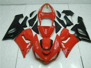 Preisgünstige Kawasaki ZX6R 05-06 Verkleidung - Rot
