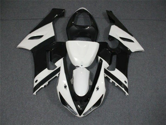 Preisgünstige Kawasaki ZX6R 05-06 Verkleidung - Schwarz Weiß Preisgünstige Kawasaki ZX6R 05-06 Verkleidung - Schwarz Weiß