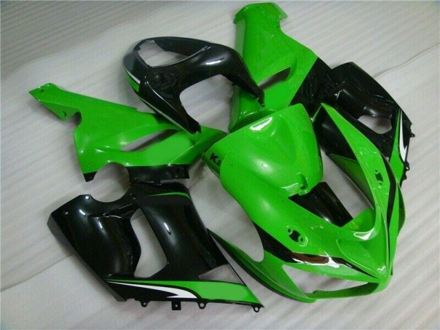 Preisgünstige Kawasaki ZX6R 05-06 Verkleidungen - Grün Weiß Schwarz Preisgünstige Kawasaki ZX6R 05-06 Verkleidungen - Grün Weiß Schwarz