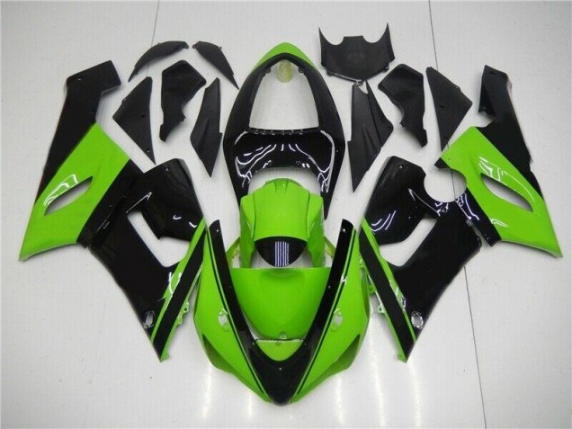 Preisgünstige Kawasaki ZX6R 05-06 Verkleidung - Grün Schwarz Preisgünstige Kawasaki ZX6R 05-06 Verkleidung - Grün Schwarz