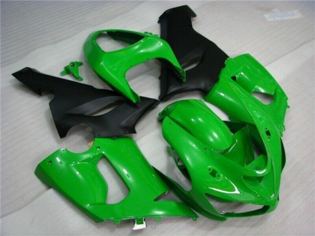 Preisgünstige Kawasaki ZX6R 05-06 Verkleidungen - Grün Matt schwarz Preisgünstige Kawasaki ZX6R 05-06 Verkleidungen - Grün Matt schwarz