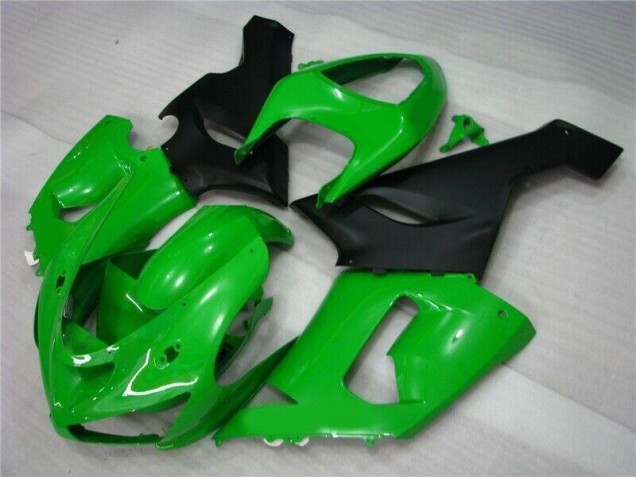 Preisgünstige Kawasaki ZX6R 05-06 Verkleidungen - Grün Matt schwarz Preisgünstige Kawasaki ZX6R 05-06 Verkleidungen - Grün Matt schwarz