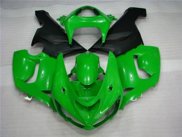 Preisgünstige Kawasaki ZX6R 05-06 Verkleidungen - Grün Matt schwarz Preisgünstige Kawasaki ZX6R 05-06 Verkleidungen - Grün Matt schwarz