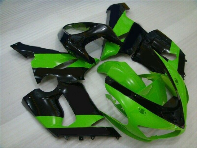 Preisgünstige Kawasaki ZX6R 05-06 Verkleidungen - Grün Schwarz Preisgünstige Kawasaki ZX6R 05-06 Verkleidungen - Grün Schwarz