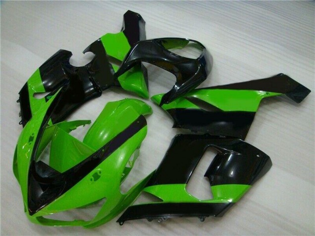 Preisgünstige Kawasaki ZX6R 05-06 Verkleidungen - Grün Schwarz Preisgünstige Kawasaki ZX6R 05-06 Verkleidungen - Grün Schwarz