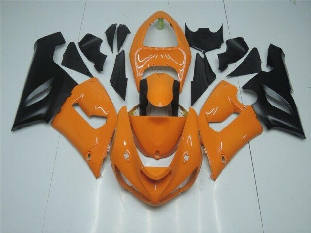 Preisgünstige Kawasaki ZX6R 05-06 Verkleidungen - Orange Schwarz Preisgünstige Kawasaki ZX6R 05-06 Verkleidungen - Orange Schwarz