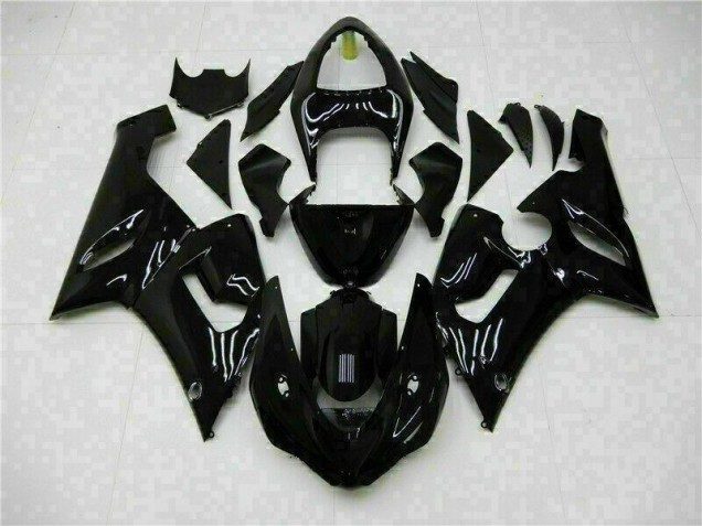 Preisgünstige Kawasaki ZX6R 05-06 Verkleidung - Glänzend Schwarz Preisgünstige Kawasaki ZX6R 05-06 Verkleidung - Glänzend Schwarz