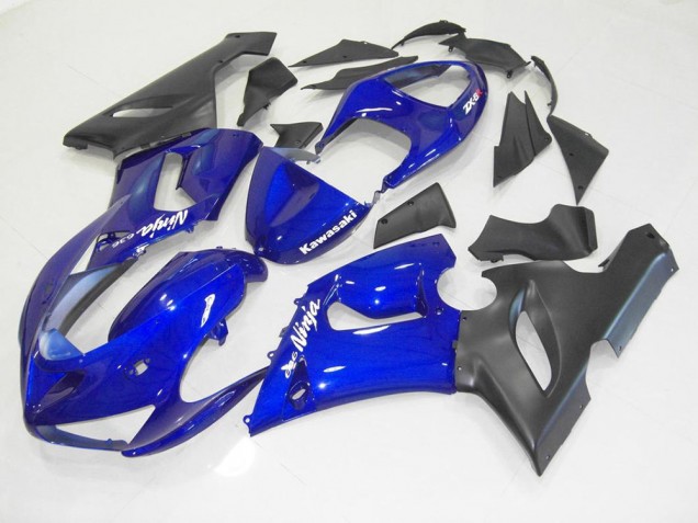 Preisgünstige Kawasaki ZX6R 05-06 Verkleidung - Blau Schwarz Preisgünstige Kawasaki ZX6R 05-06 Verkleidung - Blau Schwarz