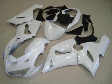 Preisgünstige Kawasaki ZX6R 05-06 Verkleidungen - Dunkel Perl Weiß