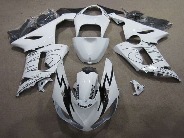 Preisgünstige Kawasaki ZX6R 05-06 Verkleidungen - Weiß Ninja 636 Preisgünstige Kawasaki ZX6R 05-06 Verkleidungen - Weiß Ninja 636