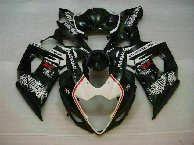 Preisgünstige Suzuki GSXR 1000 K5 05-06 Verkleidung - Weiß Schwarz Preisgünstige Suzuki GSXR 1000 K5 05-06 Verkleidung - Weiß Schwarz