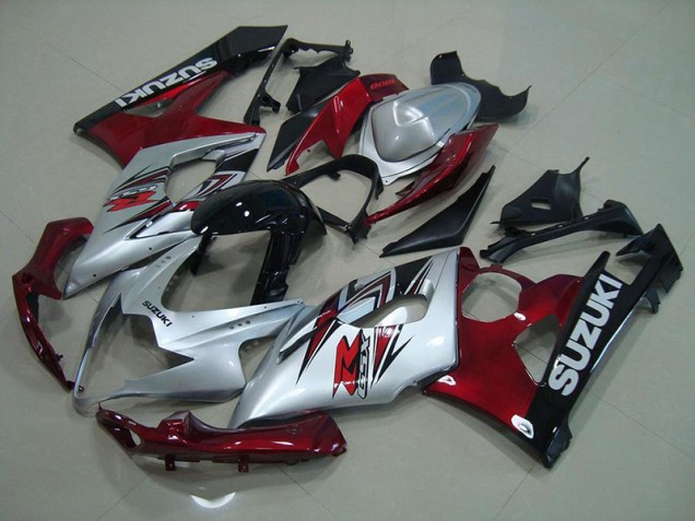 Preisgünstige Suzuki GSXR 1000 K5 05-06 Verkleidungen - Silber Rot Preisgünstige Suzuki GSXR 1000 K5 05-06 Verkleidungen - Silber Rot