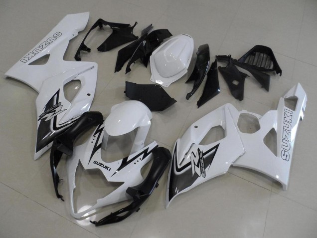 Preisgünstige Suzuki GSXR 1000 K5 05-06 Verkleidungen - Weiß Und Schwarz Preisgünstige Suzuki GSXR 1000 K5 05-06 Verkleidungen - Weiß Und Schwarz