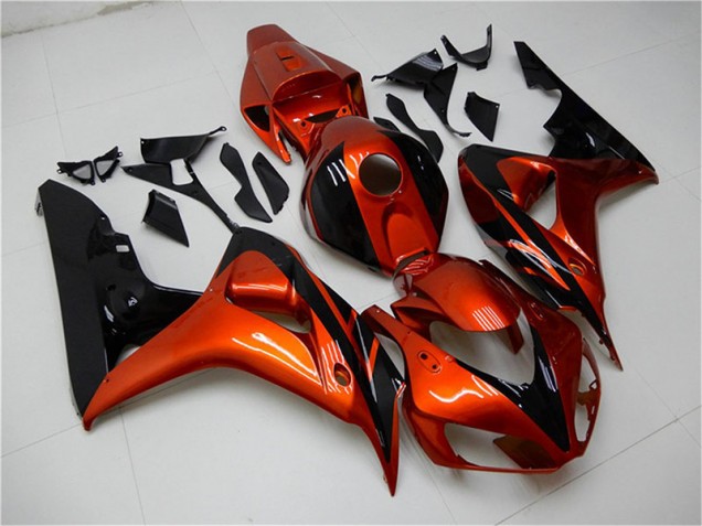 Preisgünstige Honda CBR 1000 RR 06-07 Verkleidungen - Orange Schwarz Preisgünstige Honda CBR 1000 RR 06-07 Verkleidungen - Orange Schwarz