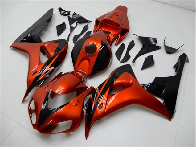 Preisgünstige Honda CBR 1000 RR 06-07 Verkleidungen - Orange Schwarz Preisgünstige Honda CBR 1000 RR 06-07 Verkleidungen - Orange Schwarz