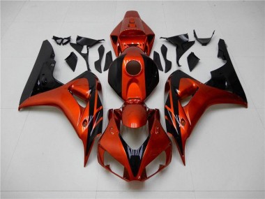 Preisgünstige Honda CBR 1000 RR 06-07 Verkleidungen - Orange Schwarz