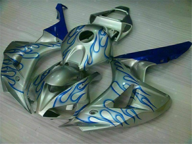 Preisgünstige Honda CBR 1000 RR 06-07 Verkleidungen - Blau Flamme Silber Preisgünstige Honda CBR 1000 RR 06-07 Verkleidungen - Blau Flamme Silber