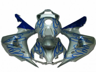 Preisgünstige Honda CBR 1000 RR 06-07 Verkleidungen - Blau Flamme Silber
