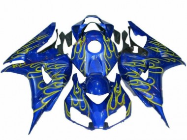 Preisgünstige Honda CBR 1000 RR 06-07 Verkleidungen - Gelb Flamme Blau