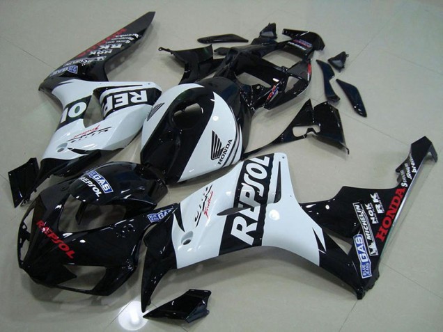 Preisgünstige Honda CBR 1000 RR 06-07 Verkleidungen - Schwarz Weiß Repsol Preisgünstige Honda CBR 1000 RR 06-07 Verkleidungen - Schwarz Weiß Repsol