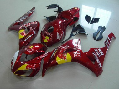 Preisgünstige Honda CBR 1000 RR 06-07 Verkleidungen - Candy Rot Rot Bull