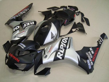 Preisgünstige Honda CBR 1000 RR 06-07 Verkleidungen - Matt Schwarz Silber Repsol