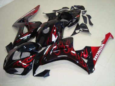 Preisgünstige Honda CBR 1000 RR 06-07 Verkleidungen - Rot Flamme