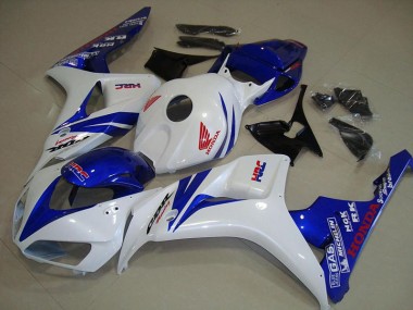 Preisgünstige Honda CBR 1000 RR 06-07 Verkleidungen - Weiß Und Blau