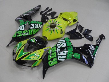 Preisgünstige Honda CBR 1000 RR 06-07 Verkleidungen - Gelb Grün Rossi