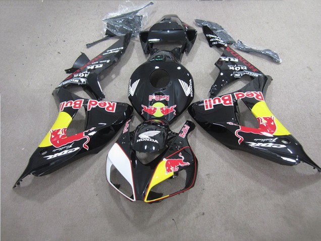 Preisgünstige Honda CBR 1000 RR 06-07 Verkleidung - Schwarzer Rot Bull