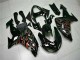 Preisgünstige Kawasaki ZX10R 06-07 Verkleidung - Schwarz rote Flamme Preisgünstige Kawasaki ZX10R 06-07 Verkleidung - Schwarz rote Flamme