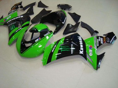Preisgünstige Kawasaki ZX10R 06-07 Verkleidungen - Grünes Monsterrennen