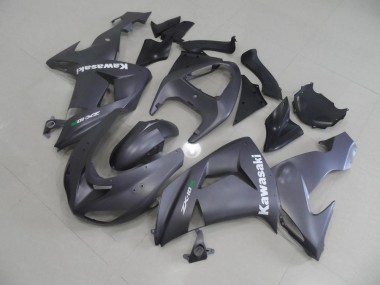 Preisgünstige Kawasaki ZX10R 06-07 Verkleidungen - Grau mit Weißen Aufklebern
