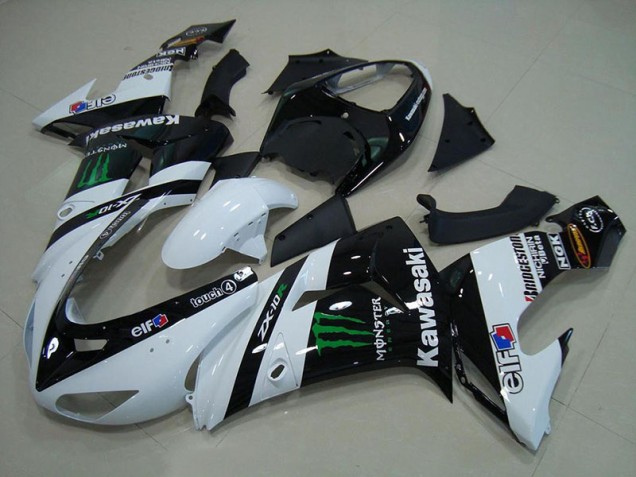 Preisgünstige Kawasaki ZX10R 06-07 Verkleidungen - Weiß Monster Preisgünstige Kawasaki ZX10R 06-07 Verkleidungen - Weiß Monster