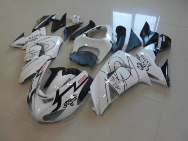 Preisgünstige Kawasaki ZX10R 06-07 Verkleidungen - Weiß Corona