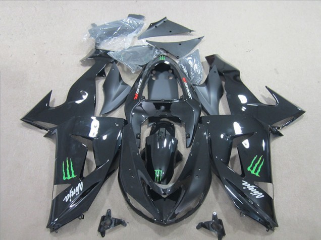 Preisgünstige Kawasaki ZX10R 06-07 Verkleidungen - Schwarz Grün Monster Ninja Preisgünstige Kawasaki ZX10R 06-07 Verkleidungen - Schwarz Grün Monster Ninja