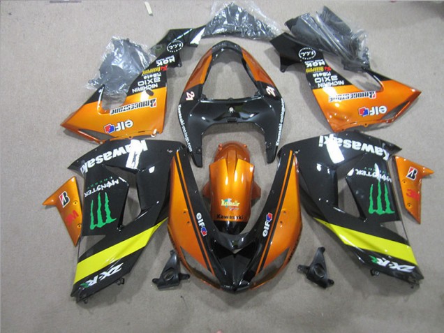 Preisgünstige Kawasaki ZX10R 06-07 Verkleidungen - Schwarz Orange Monster Preisgünstige Kawasaki ZX10R 06-07 Verkleidungen - Schwarz Orange Monster