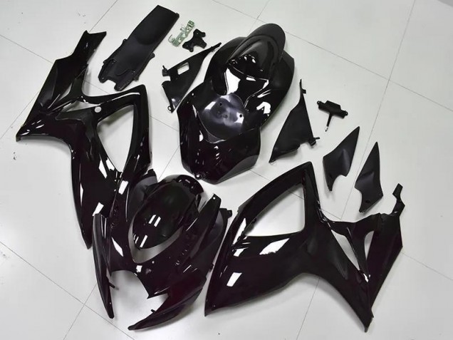 Preisgünstige Suzuki GSXR 600 / 750 K6 06-07 Verkleidungen - Glänzend Schwarz Preisgünstige Suzuki GSXR 600 / 750 K6 06-07 Verkleidungen - Glänzend Schwarz
